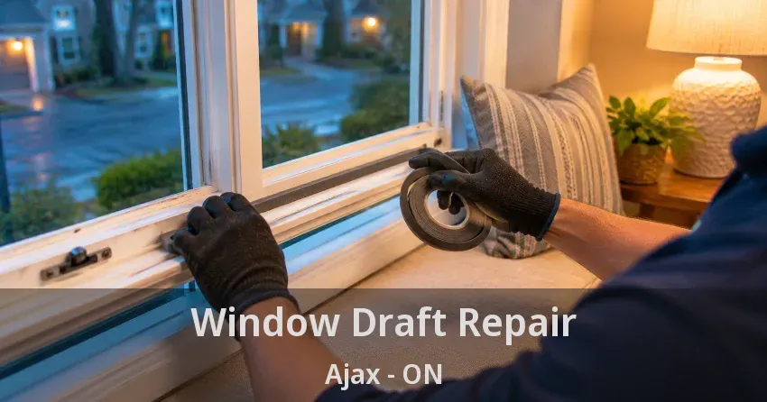 Window Draft Repair Ajax - ON