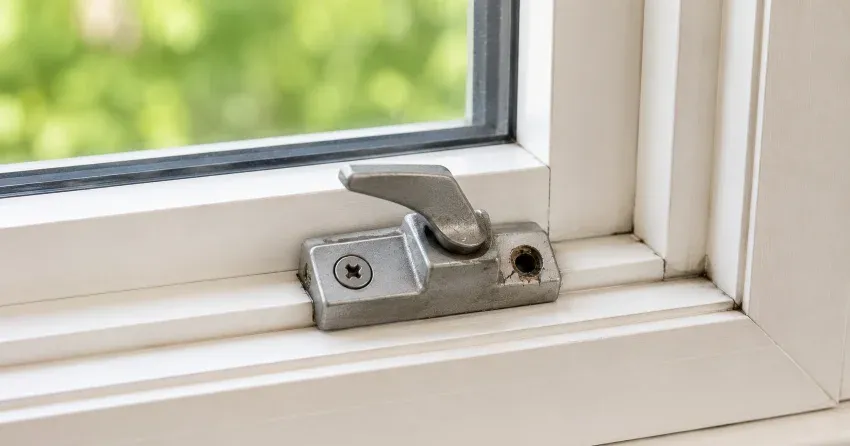 technician repairing a window balance mechanism in Ajax